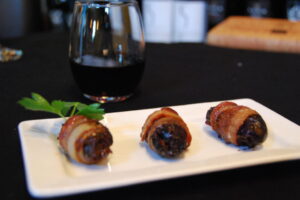 Medjool Dates wrapped in Smoked Bacon